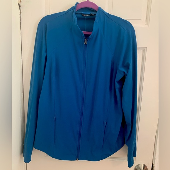 Athleta Salutation Jacket Blue size 1X - Picture 1 of 3